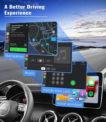 CAMECHO Adaptador sem fio CarPlay para todos os carros com fio de fábrica, dongle sem fio Apple Carp