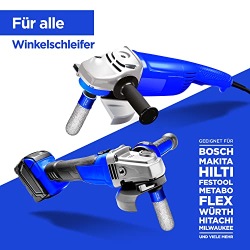 SEDION® Diamantfräser 20mm x M14 Premium - Exzellentes Bohren & Fräsen von harten Fliesen - Fingerfräser mit Industrie Diamanten - Profi Fliesenfräser 20 mm für Bosch, Makita uvm. Winkelschleifer Flex
