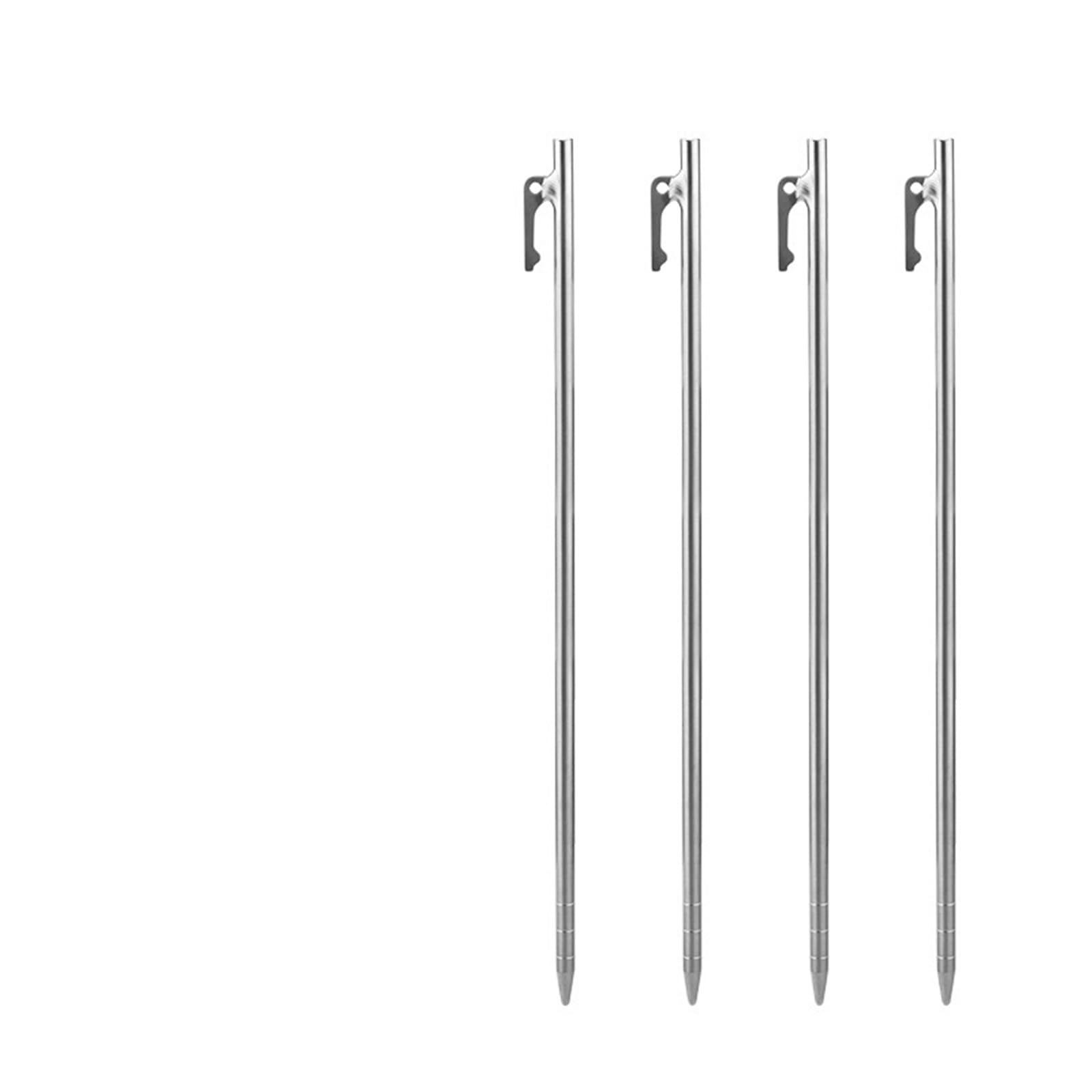 Picchetto da tenda, 6 picchetti for tenda in lega di titanio for impieghi gravosi, for da campeggio all'aperto, chiodi robusti for baldacchino, perni terra(35cm 4pcs)