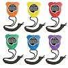 Champion Sports Digital Stopwatch – Water-Resistant Stopwatch with Lap Counter, Set of 6 for Track, Field & Fitness