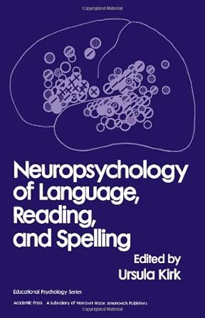 Neuropsychology of Language, Reading and Spelling book cover