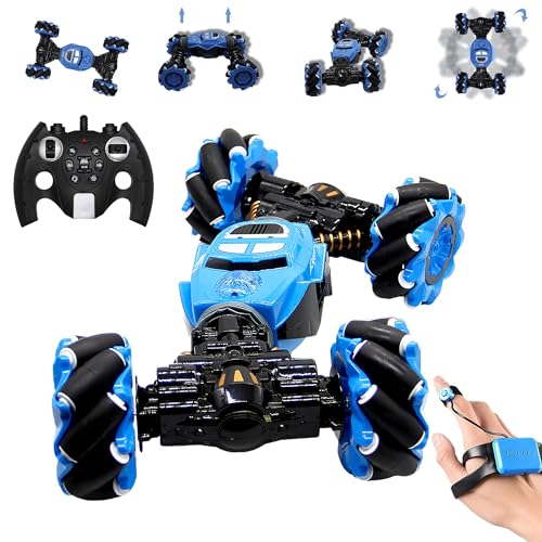 Lulu Home Remote Control Car Toys for Kids Ages 6-12, 4WD Hand Gesture Sensing RC Crawler, 360 Stunt Twisting Climbing Vehicle Boy Toy Car with Four-Wheel Drive, Birthday for Boys Girls