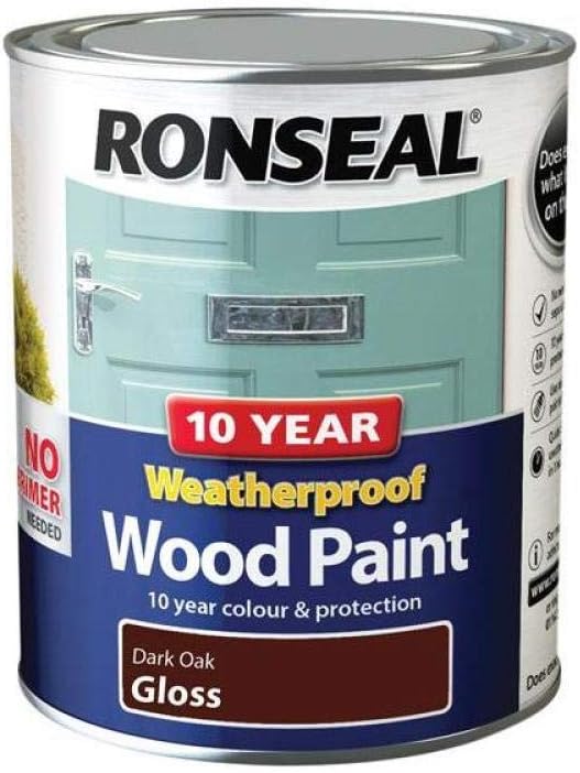 Amazon.co.jp Ronseal 38774 Weatherproof Paint, Dark Oak, 750ml 家電＆カメラ