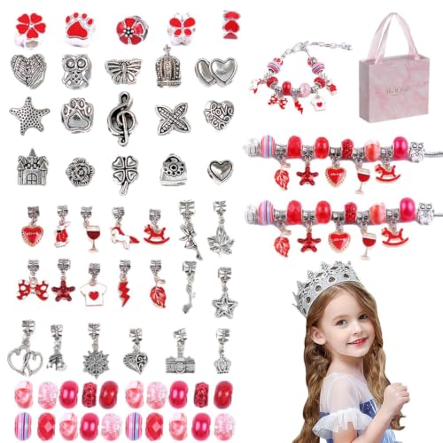 Kit para hacer pulseras con dijes intercambiables que estimula la coordinación de las niñas 7
