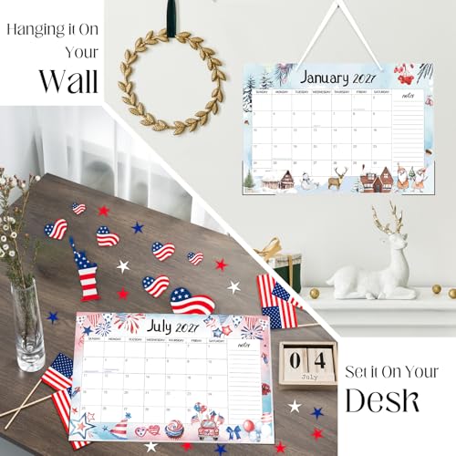 Image of Guasslee Desk Calendar 2026-2027, 19 Month Jun 2026-Dec 2027, 17 inch X 11.5 inch