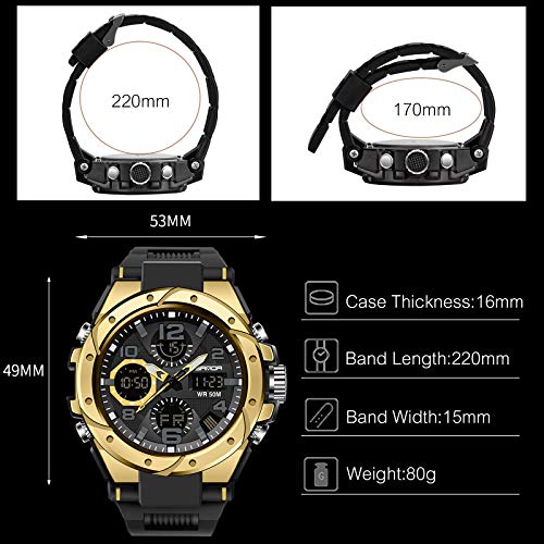 Rorios Mens Sports Watches Waterproof Digital Watch With Alarm Timer Multifunction Luminous Wristwatches For Boy Men Electronic Men's Watches #TOP5