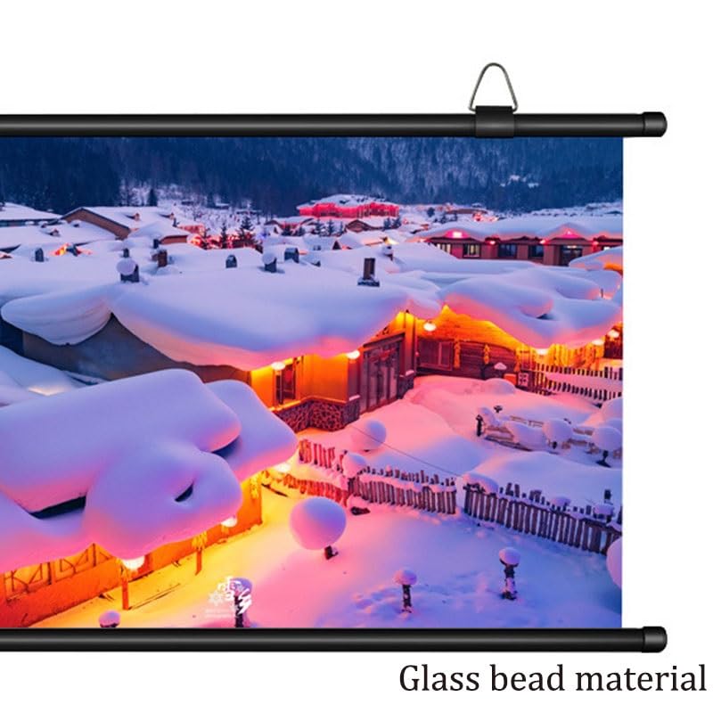 Schermo di proiezione a parete con supporto portatile ad alta definizione for l'home theater, l'ufficio e l'esterno(84 inch)
