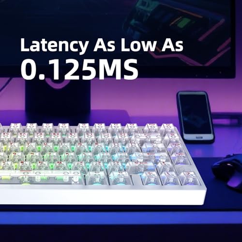 Image of IROK MG75MAX 81 Keys Wired Magnetic Switch Keyboard, 256KHZ Single Key Scan Rate, PCB Nano-Coating Waterproof, Hall Effect, 8KHZ /ARGB /CNC Aluminum Gaming Keyboard(White)