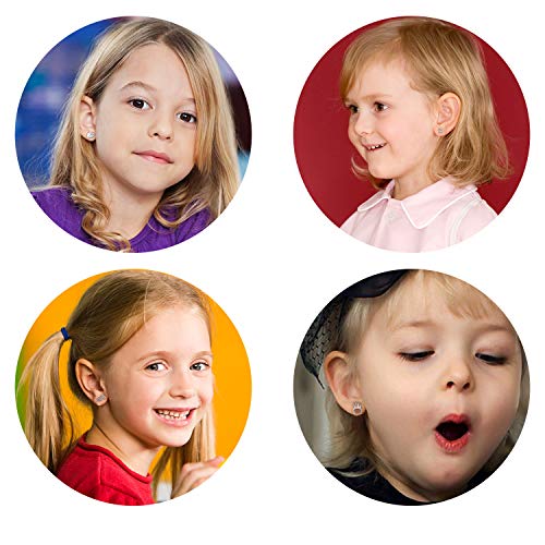 30 Pairs Multiple Minimalism Dainty Silver Earrings for Teen Girls-Cute Animal Earrings for Little Girls- Heart Shape Stud Earrings Set for Teens Women nickel free earrings for girls - Image 3