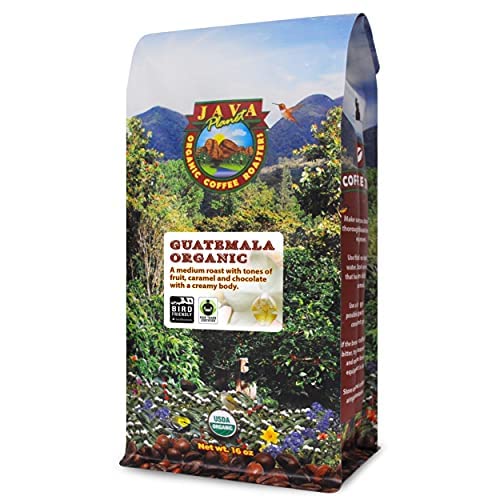 Java Planet, Organic Coffee Beans, Guatemalan Single Origin, Fair Trade, Gourmet Low Acid Medium Roast Of Arabica Whole Bean Coffee, Certified Organic, Smithsonian Bird Friendly Certified, 1Lb Bag #TOP16