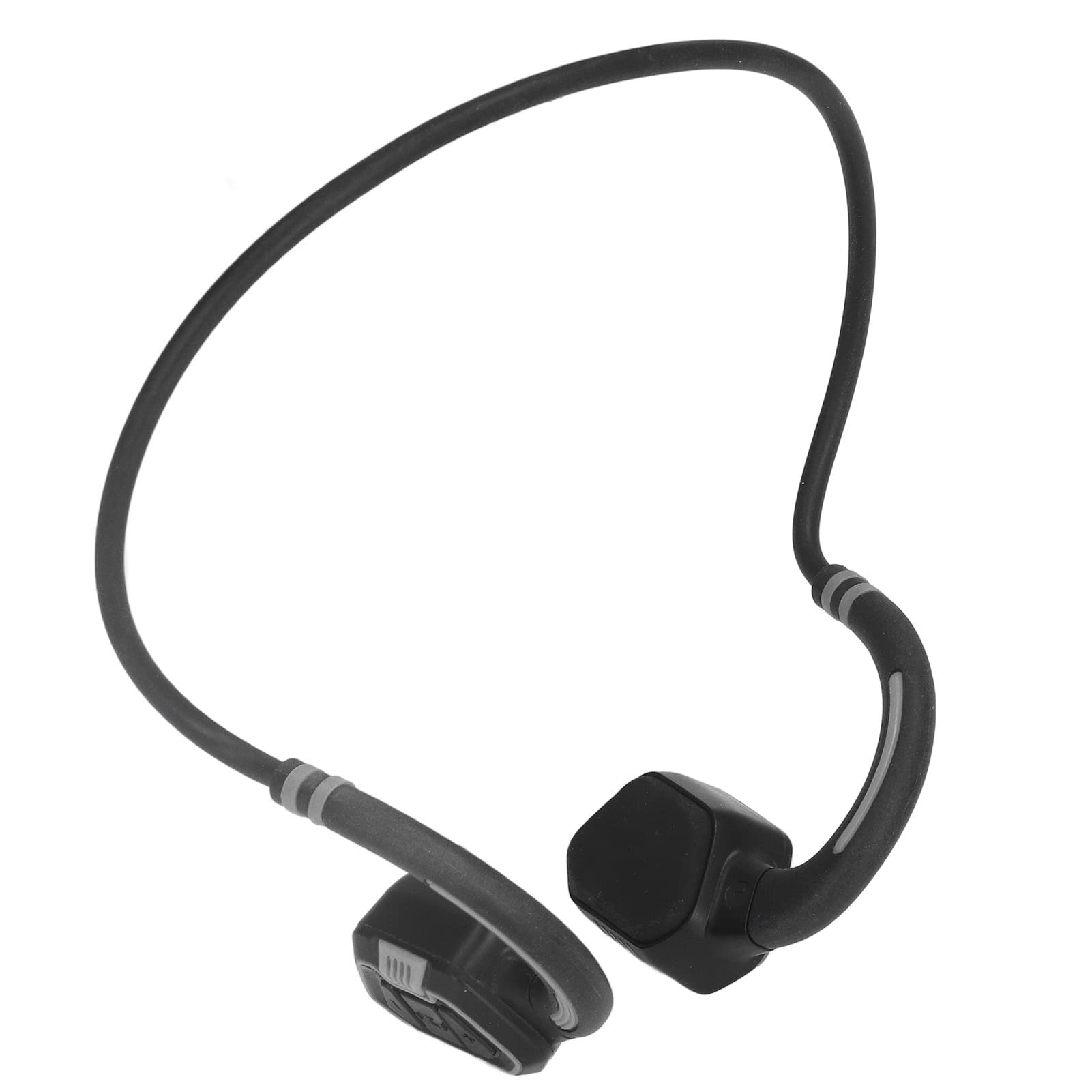 Słuchawki do pływania, trwałe słuchawki Bluetooth 5.1 z wbudowaną pamięcią 16G i przewodnictwem kostnym, ładowane do biegania Srebrnoszary