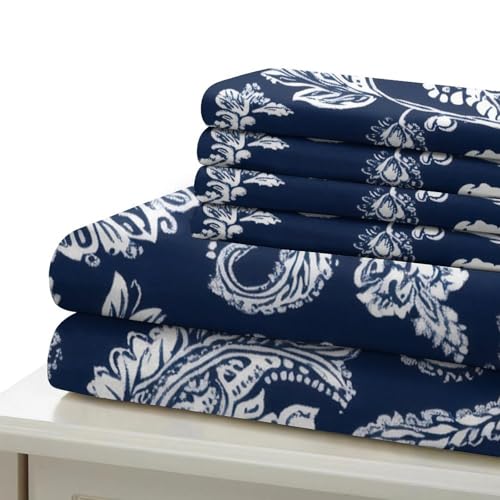 Housse de couette paisley microfibre lavable qui ne se décolore pas - 6