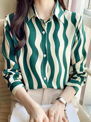 Image of GRECIILOOKS Shirt for Women Stylish | Long Shirt for Women | Oversized Shirt for Women | Women Shirt | Woman TOP