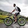 PHILODO H7 Ultra Electric Bike for Adults, 5000W Peak Dual Motor Fat Tire Ebike, 60V 26Ah 45MPH High-Speed Electric Bicycle, 50-70 Miles Range Hydraulic Disc Brakes(Green) #5