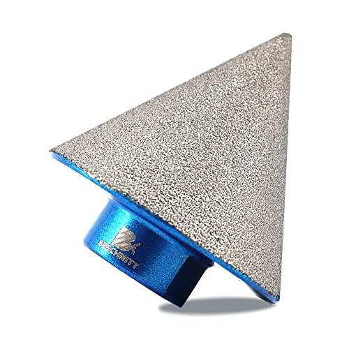 Foret conique diamant pour carrelage - BRSCHNITT 50 mm x filetage M14 - Fraise à chanfreiner diamantée pour façonner l'élargissement des trous existants de...