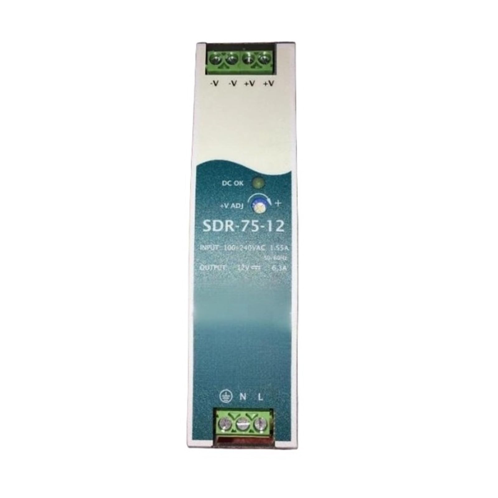 Alimentation électrique rail DIN SDR-75-12 haute efficacité pour machine