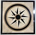 Tile Floor Medallion Marble Mosaic 30"
