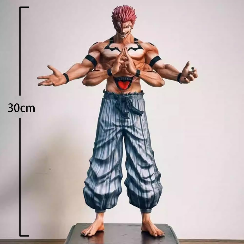 Zhongkaihua Ryomen Sukuna Figura Versión Especial JJK Estatua de pie, figura de acción JJK, figura de anime, modelo de 30 cm, figura coleccionable, regalos creativos