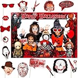 Favuit Juego de accesorios decorativos para fotos de Halloween, accesorios para fiesta de Halloween