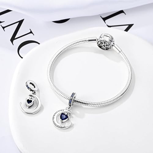 Miniatura 2 de MULA Dijes de plata de ley 925 para pulseras y collares, colgantes colgantes, cuentas de árbol familiar, joyería para mujeres