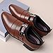 Men's Fashionable Business Shoes - Low Heel Pointed Toe Open-Toe one-Piece Style. Rubber Sole. Comfortable and Lightweight. Suitable for Work, Weddings and Daily use. (Brown,12)