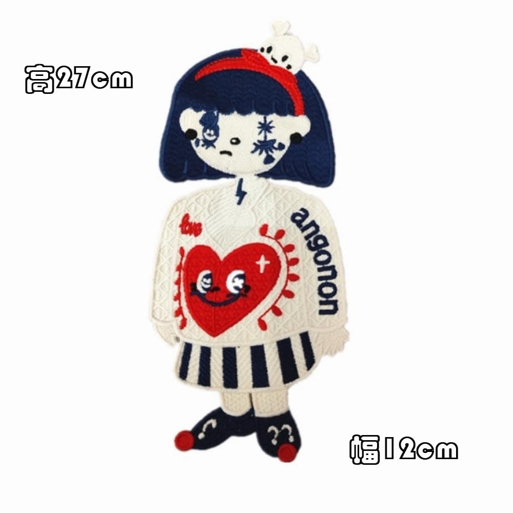 Amazon.co.jp: Wikineon 少女 アイロン接着＆縫い付けワッペン