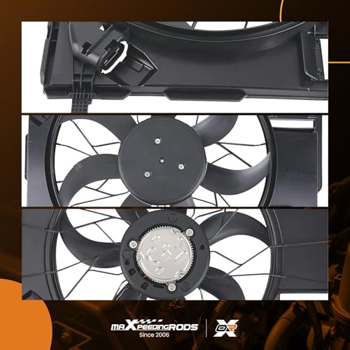 Image of maXpeedingrods Radiator Cooling Fan Assembly Fits for Mercedes-Benz CLA250 GLA250 GLB250 A220 2.0L, A2479060100 A2479060200 A2479067806