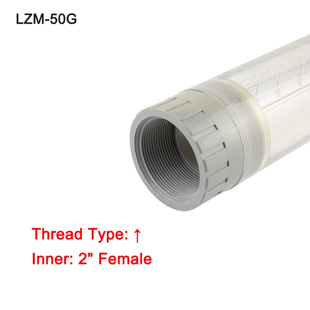 Flussometro Acrilico LZM-15G - Misuratore Portata Acqua, 0.5-5 GPM, Filettatura 1/2", Per Depurazione E Industria - Foto 9