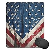Fabriqué avec précision : le tapis de souris drapeau patriotique avec étoiles pour ordinateur portable est conçu avec un tissage textile lisse, inodore, sans abrasion, sans boulochage et confortable au toucher. Le tapis de souris pour ordinateur protège votre bureau des rayures, des taches, des déversements, de la chaleur et des éraflures.