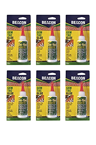 Beacon Gem Tac Glue 2oz; 6 Pack