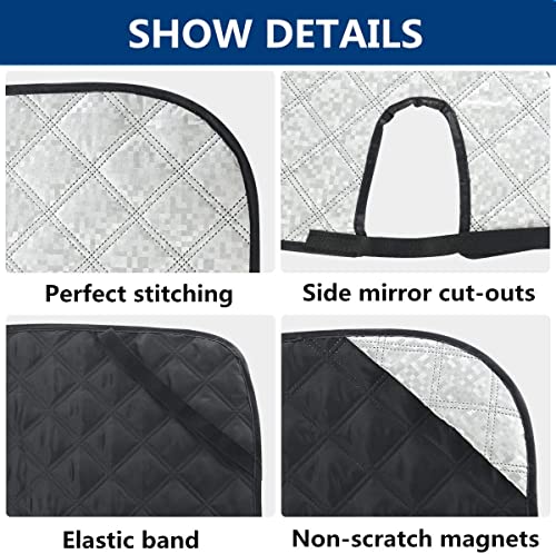 Eluto Rv Windshield Cover Class C Ford 1997-2021 Rv Front Window Cover Rv Motorhome Windshield Cover With Mirror Cutouts #TOP4