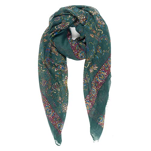 MIMOSITO Scarfs for Women Lightweight Floral Flower Fashion Wrap Shawl for Fall Winter