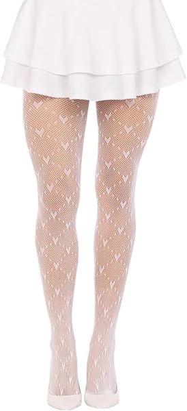 Simply Joshimo Collant Donna a Rete, Design a Cuore