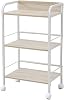 YAMAZEN Rack with Casters, 3 Tiers, Compatible with Storage Boxes for Color Boxes, Robot Vacuum Cleaner Can Pass Through, Shelf, Width 16.6 x Depth 10.8 x Height 29.3 inches 42 x 27.5 x 74.5 cm