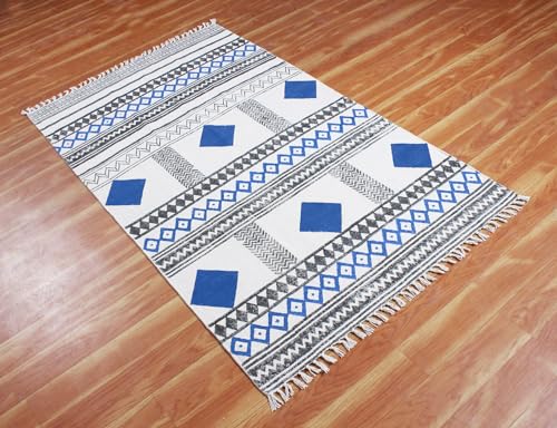 Tapis de Noël en coton pour zone de trafic élevé et chambre à coucher