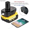 USB Battery Adapter for Craftsman C3 19.2V Cordless Tools, Converter for Dewalt 20V MAX and for Milwaukee M18 18V Battery to Craftsman 19.2 Volt Lithium Ion Battery Adaptor, w/ 5V 2A USB Port