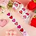 Whaline 1000 Pcs Valentine's Day Heart Stickers Holographic Seal Stickers Mini Sparkly Colorful Love Heart Waterproof Self-Adhesive Decals for Wedding Anniversary Envelope Journal Decor, 2 Rolls