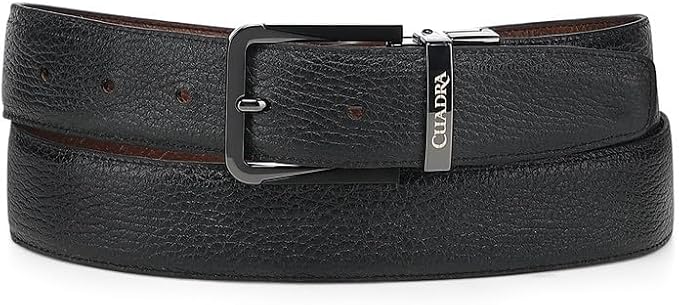 Cuadra Reversible belt in genuine deer leather for men