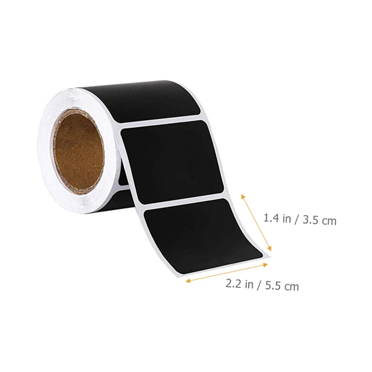 NUOBESTY 3 Set Etichetta Adesiva Cartellini Personalizzati Stickers Personalizzati Adesivi Per Sigillare Buste Etichette Contenitori Impermeabili Adesivi Per Lavagna Carta Black 120 Fogli*3