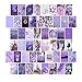 SXWYZ 50Pcs Lila Ästhetische Foto Collage Kit Wand Kunst Bilder Postkarte Wände Ästhetik Wand Collage Kit für Schlafsaal Zimmer Dekor Warme Farbe Zimmer Dekor für Mädchen 4x6 Zoll