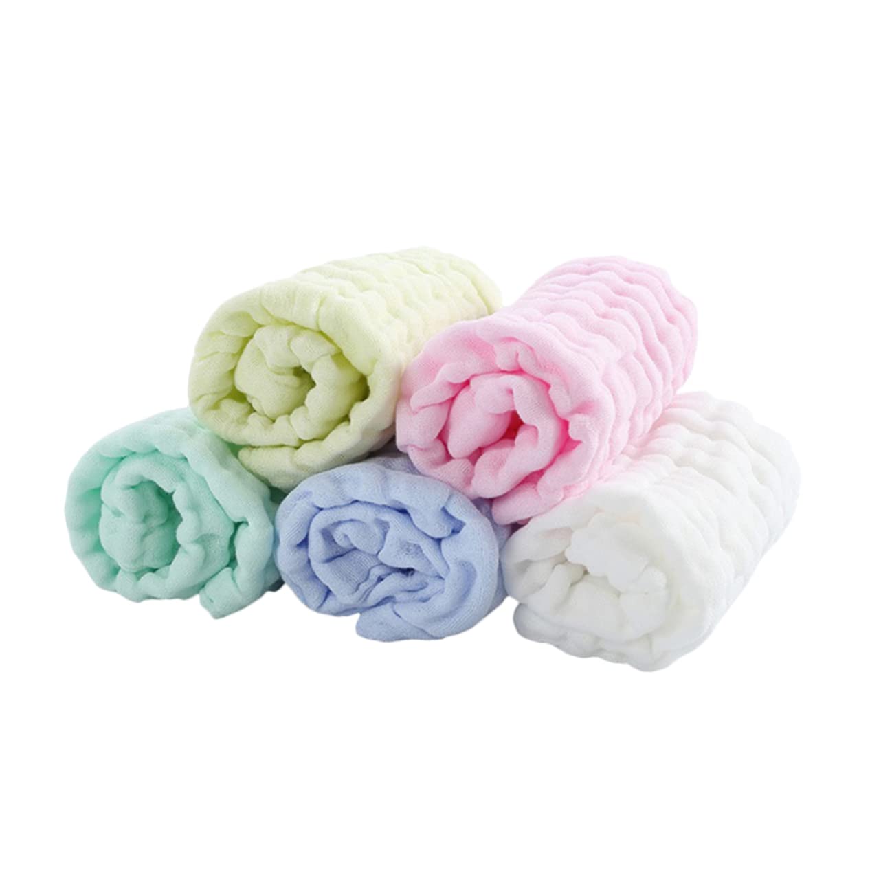 BESPORTBLE 5pcs Baby Hooded Towels Soft Newborn Facial Towels Cotton Hand Bulk for Daily Use