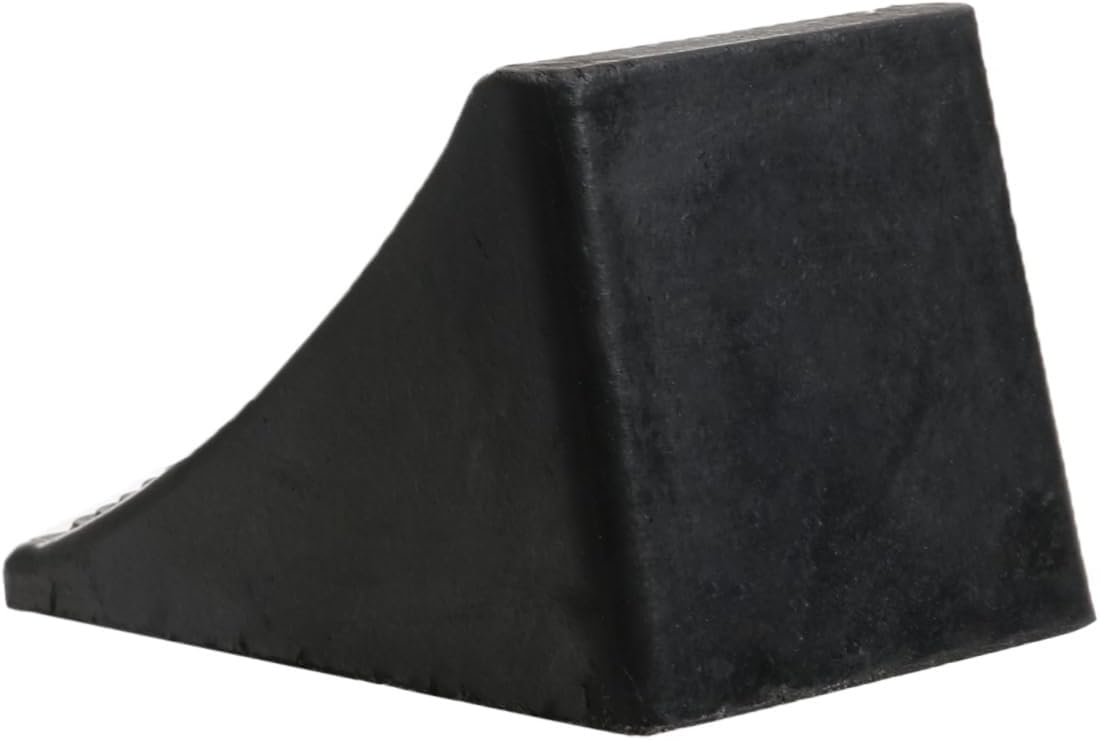 CHILDWEET 2pcs Solid Rubber Wheel Chock Heavy Duty Non-Slip Tire Stopper for Rvs Trailers and Trucks Motorcycle Chocks for Safe Parking and Tire Stability