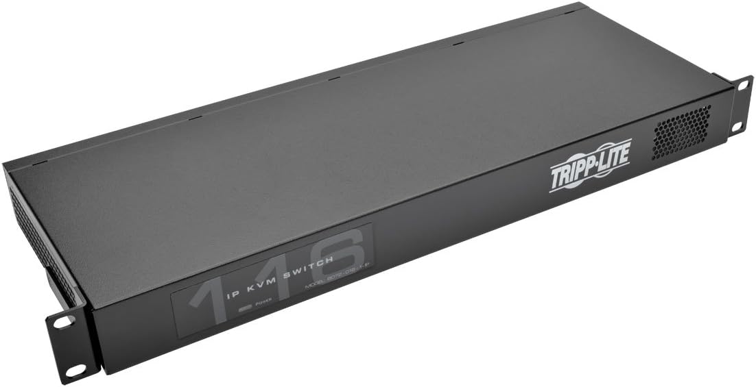 Tripp Lite 16-Port NetCommander Cat5 1U Rackmount 1+1 User VGA/USB KVM Switch w/ IP Remote Access (B072-016-1-IP)