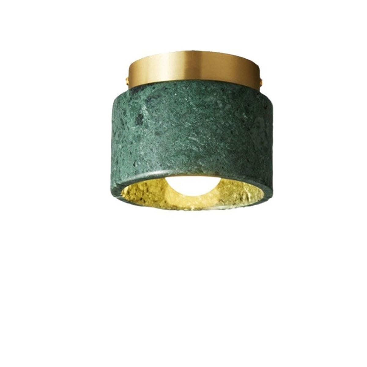 LANTANB Green Entrance Foyer Ceiling Lamp Stone Lampshade Flat Lighting Corridor Ceiling Lights are Suitable for Corridor Cloakrooms