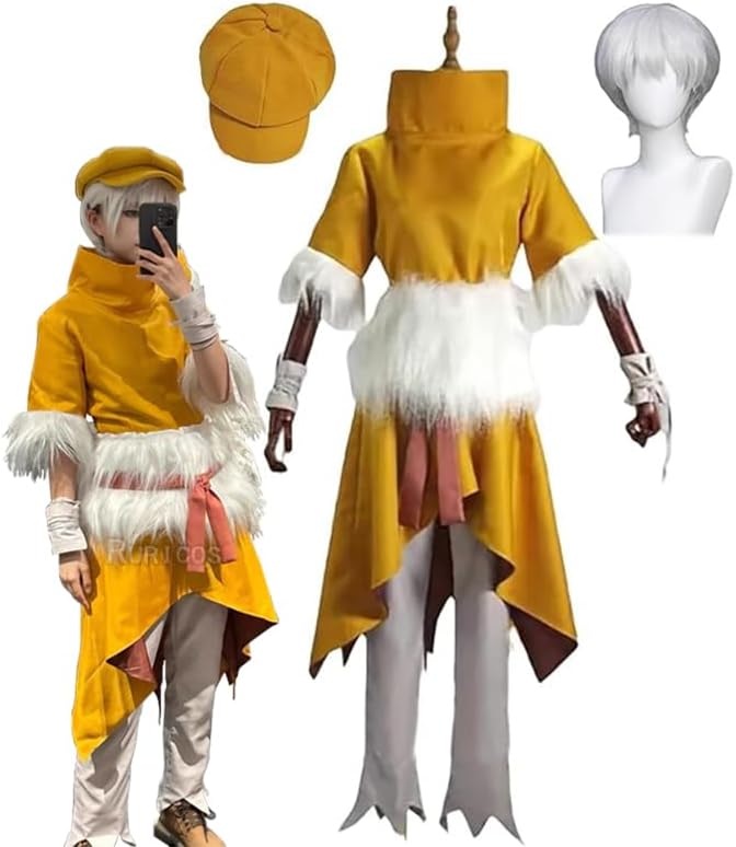 Dr.STONE 西園寺羽京 コスプレ衣装 ウィッグ Dr.STONE 西園寺羽京 風