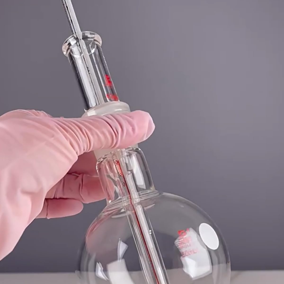 Thermometer Gehäuse transparente Glas Thermowells mit 24/29 Innengelenk für Destillationsgerät (150MM)