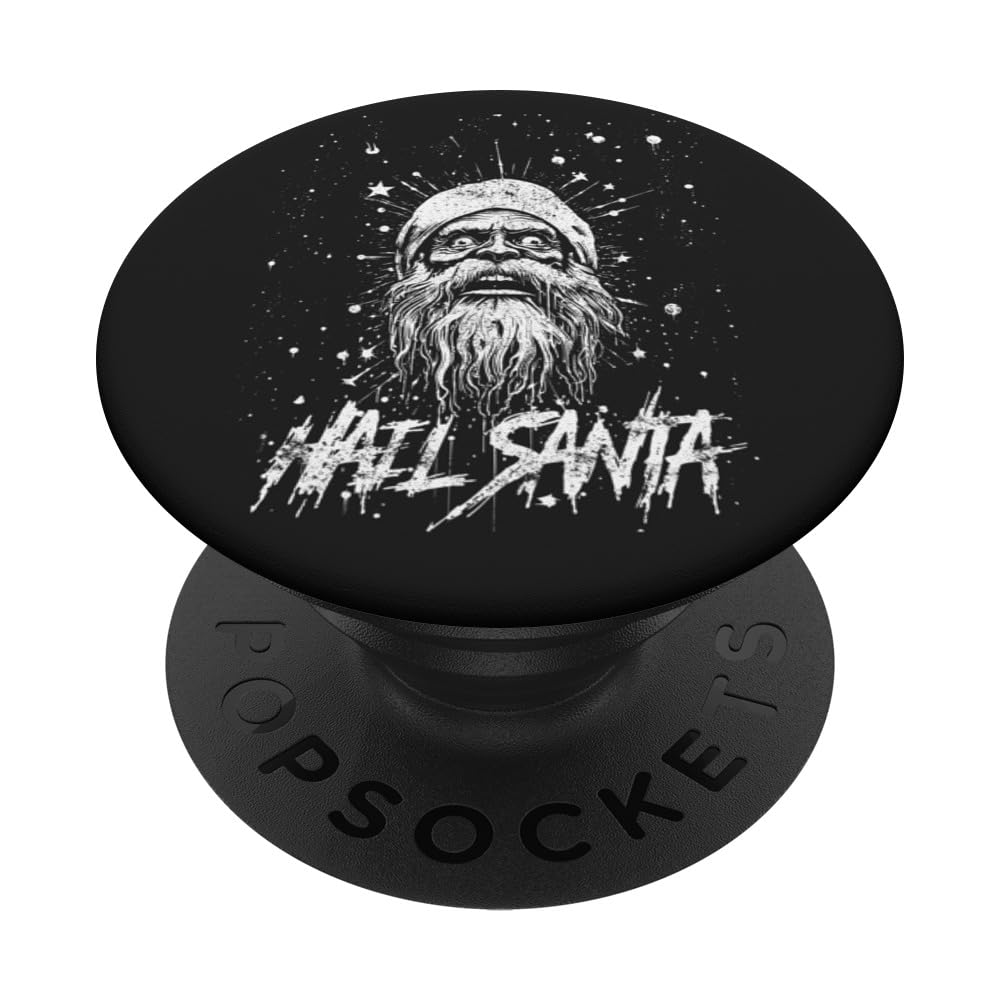 Hail Santa, Creepy Santa, Merry Creepmas, Grunge Aesthetic PopSockets Standard PopGrip