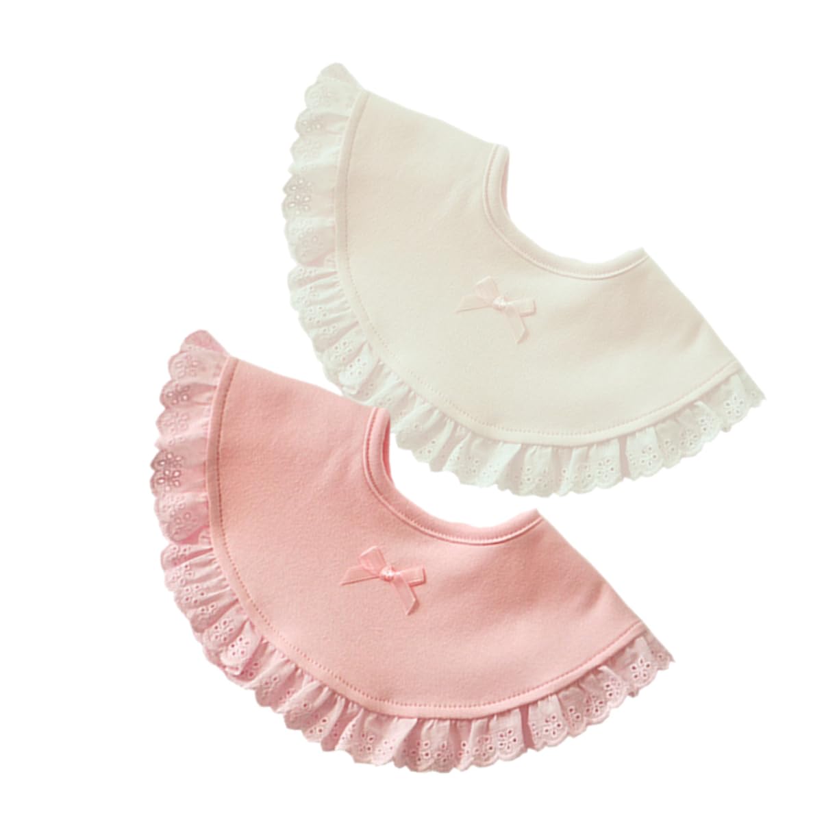 VICASKY 6pezzi Bavaglino e Rotazione Per Grembiule Per Neonata e Rosa Assorbente e Lavabile Per La e