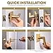 Mega Handles Prime Passage Lever Door Handle for Closet or French Doors, Single Side Door Levers, Fits All Standard Door Sizes, Exposed Screws Included - Satin Brass (1 Pack) 5''
