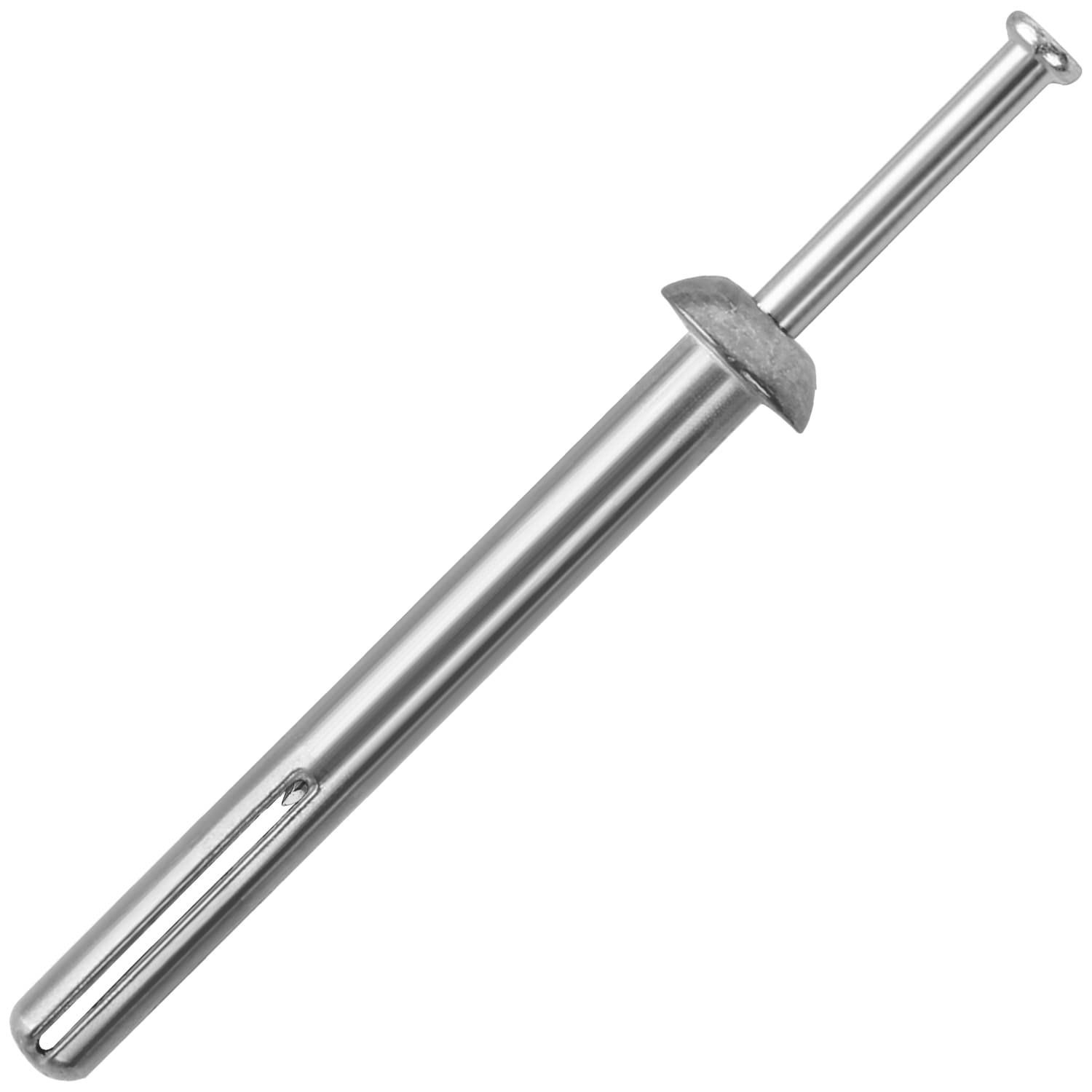 meite Hammer Drive Anchors 1/4" x 2" for Handrails & Wall-Mounted Fixtures, Strong Holding Masonry Anchors, Zinc-Plated Steel, Ideal for Concrete & Brick (100 Counts)
